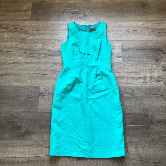 Taylor Dresses & Skirts - 3/$25Taylor Teal Embossed Pattern Sleeveless Dress